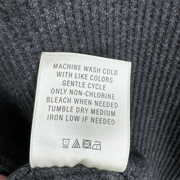 Members Mark gray crew soft wash waffle weave thermal top long sleeve XL - Picture 7 of 8